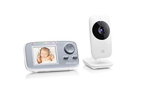 Motorola Baby MBP482 - Vigilabebés vídeo con pantalla LCD a color de 2.4', modo eco y visión...