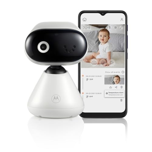 Motorola Nursery PIP1000 Cámara Vigilancia Bebés HD Wi-FI - Monitor Vigilabebés - Monitoreo 24...