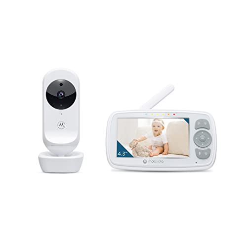 Motorola Baby Ease 34-Vigilante con cámara-Monitor de vídeo para bebés de 4,3 pulgadas con...