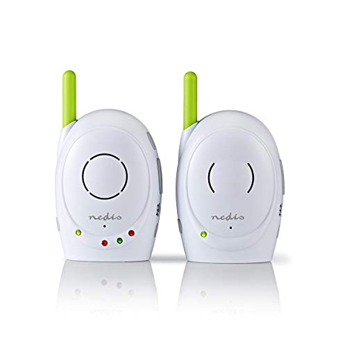Nedis Monitor de audio para bebés, teléfonos inalámbricos para bebés con intercomunicador y...