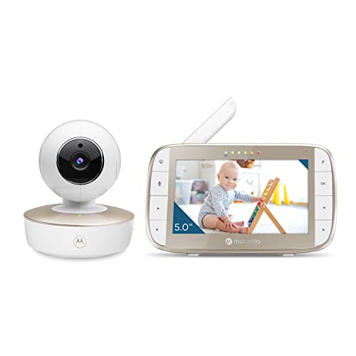 Motorola Baby Monitor VM50G 5' - Visión Nocturna - Medidor de Temperatura - Cámara - Batería de...