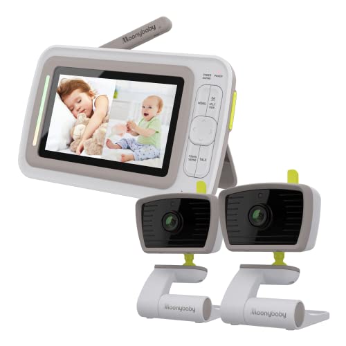 GHB Camara Vigilancia Bebe con 4.3 HD Pantalla Dividida