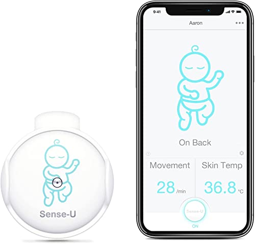 Monitor de bebé Sense-U con sensores de Temperatura de Movimiento de Movimiento: Seguimiento de la...