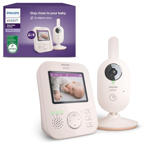 Philips Avent Vigilabebés con Vídeo: Certificado DEKRA, Privado y Seguro con Cámara y Audio, con...