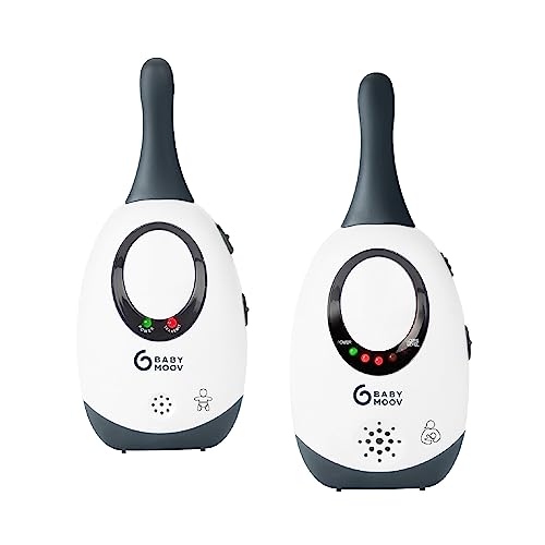 Babymoov Babyphone Simply Care Audio con función VOX, doble alarma y 2 adaptadores, alcance 300 m,...