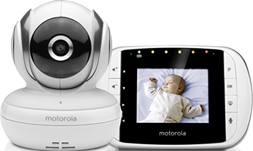 Motorola Baby MBP 33S - Vigilabebés vídeo con pantalla LCD a color de 2.8", modo eco y visión...