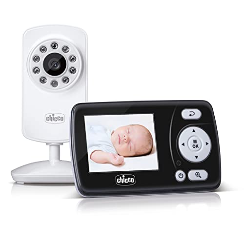 Chicco Video Baby Monitor Smart, Vigilabebés con Cámara para Ver a Bebés y Niños con Pantalla a...