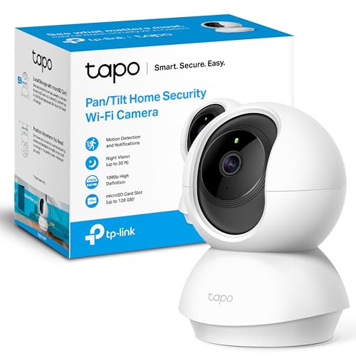 TP-Link TAPO C200 - Cámara IP WiFi 360° Cámara de Vigilancia FHD 1080p,Visión nocturna,...