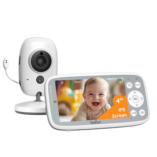 BOIFUN 720P Camara Vigilancia Bebe, Visión Nocturna Infrarroja Invisible, Detección de...