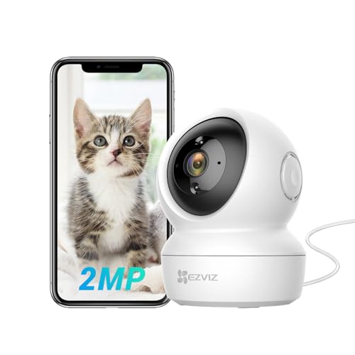 EZVIZ Cámara Vigilancia WiFi Interior 360º, 1080P Camara Vigilancia Bebe/Mascotas, Visión...