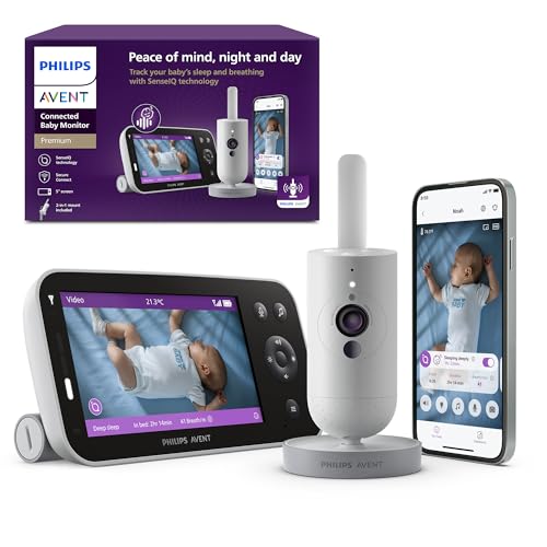 Philips Avent vigilabebés conectado Premium, el monitor más avanzado de Avent hasta la fecha,...